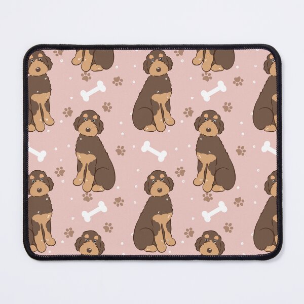 Item preview, Brown Tan Aussiedoodle Aussie Doodle Dog designed and sold by Lulupainting.