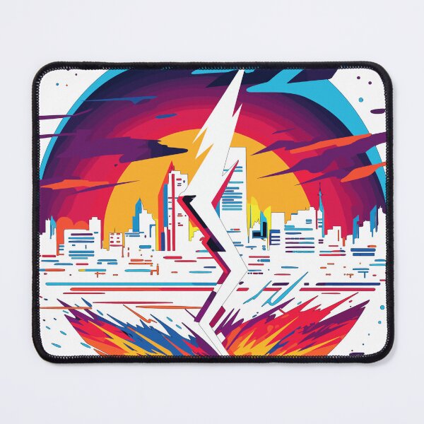 Item preview, Futuristic Cityscape with Stylized Lightning - Versatile Design for T-Shirts, Logos, and Stickers designed and sold by AIPICCRAFT.