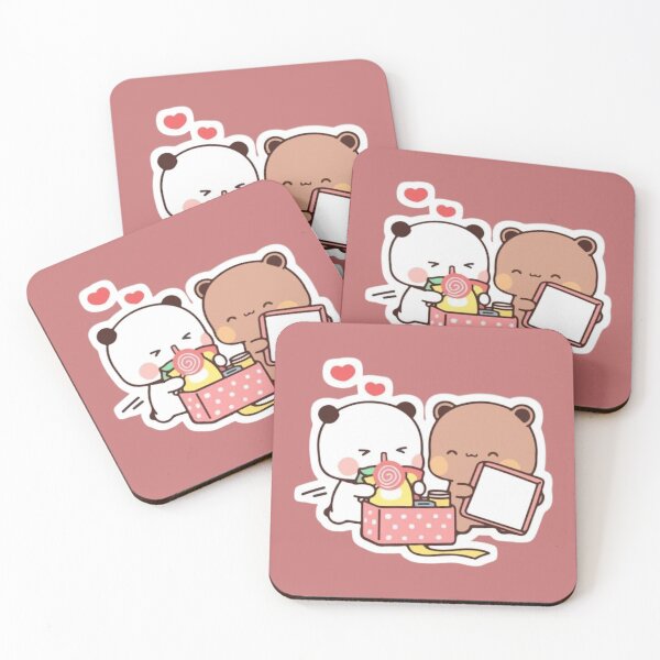 Item preview, DuDu Bear surprising his love BuBu Panda ❤️ designed and sold by Pandety.