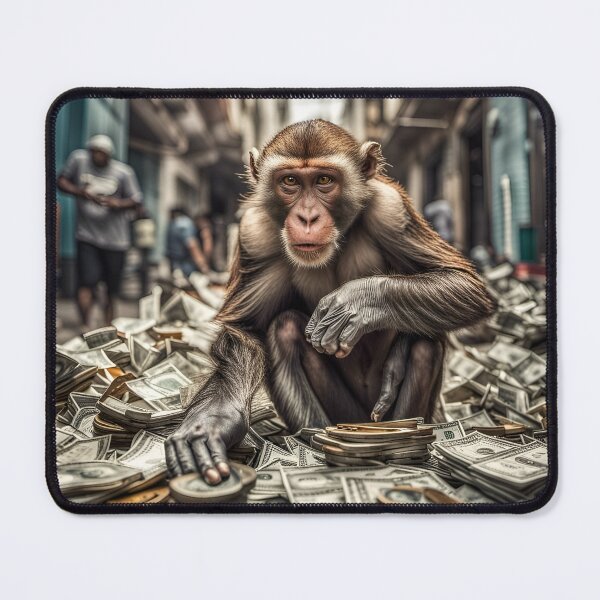 Item preview, The Money-Hungry Monkey designed and sold by Ashidre.