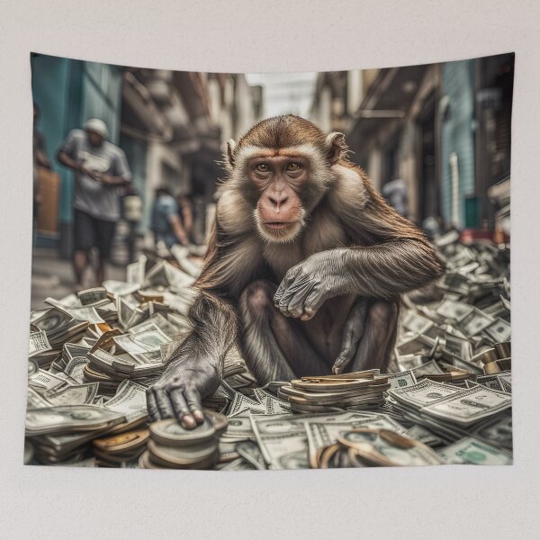 Item preview, The Money-Hungry Monkey designed and sold by Ashidre.