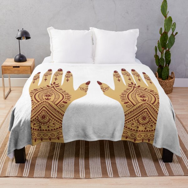 Henna blanket for wall hot sale