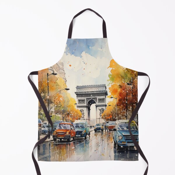 Item preview, A Watercolor Design of the Champs Elysées - Paris - France designed and sold by Sketch-Shack.