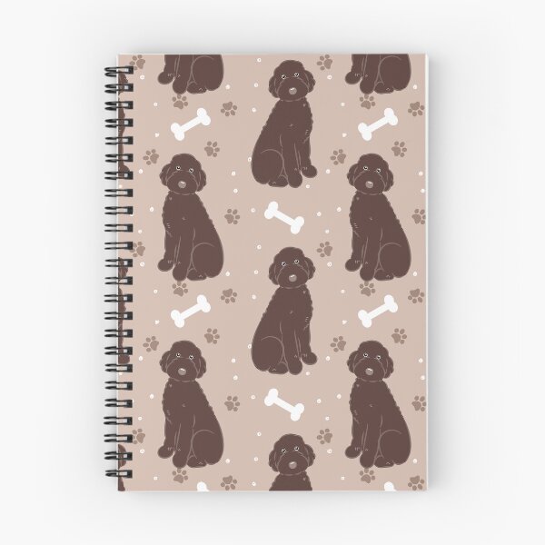 Item preview, Chocolate Brown Aussiedoodle Aussie Doodle Dog designed and sold by Lulupainting.