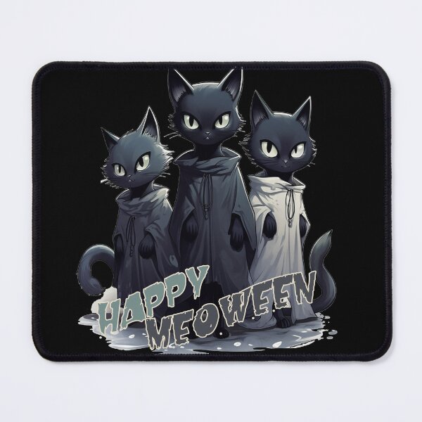 Item preview, Happy Catoween - Cat ghost wearing black cape - Black cat cape - Cat cape - Cat black cape designed and sold by JansenGS.