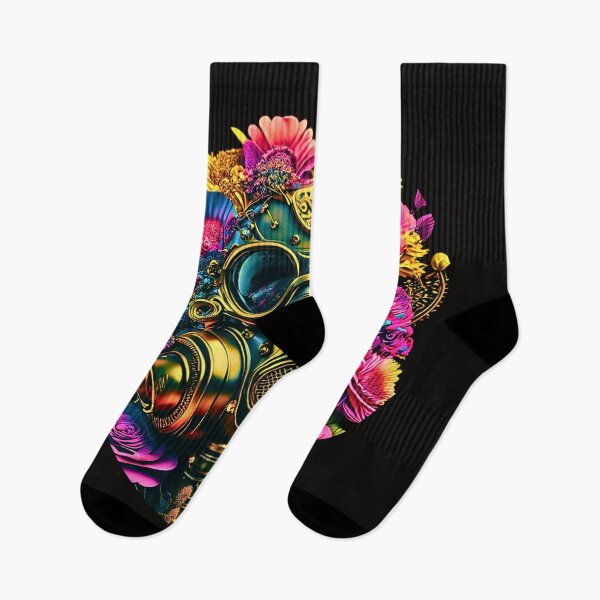 Item preview, The Golden Gas Mask and its Floral Embrace designed and sold by run-rotee.