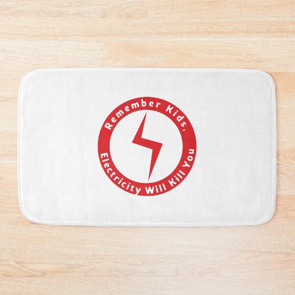 Item preview, Remember Kids Electricity Will Kill You Red and White designed and sold by garridog.