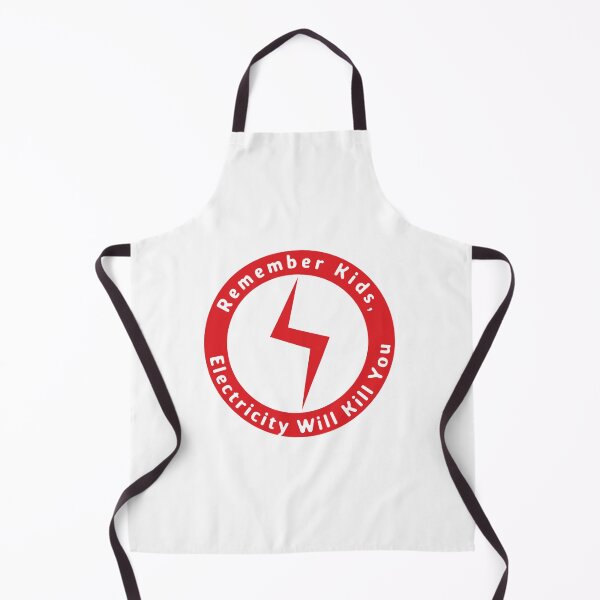 Item preview, Remember Kids Electricity Will Kill You Red and White designed and sold by garridog.