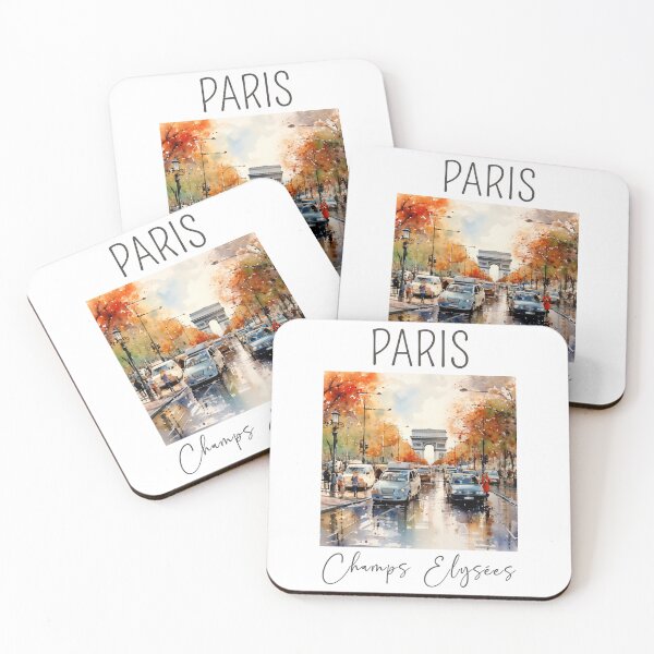 Item preview, A Watercolor Design of the Champs Elysées - Paris - France designed and sold by Sketch-Shack.
