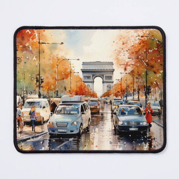 Item preview, A Watercolor Design of the Champs Elysées - Paris - France designed and sold by Sketch-Shack.