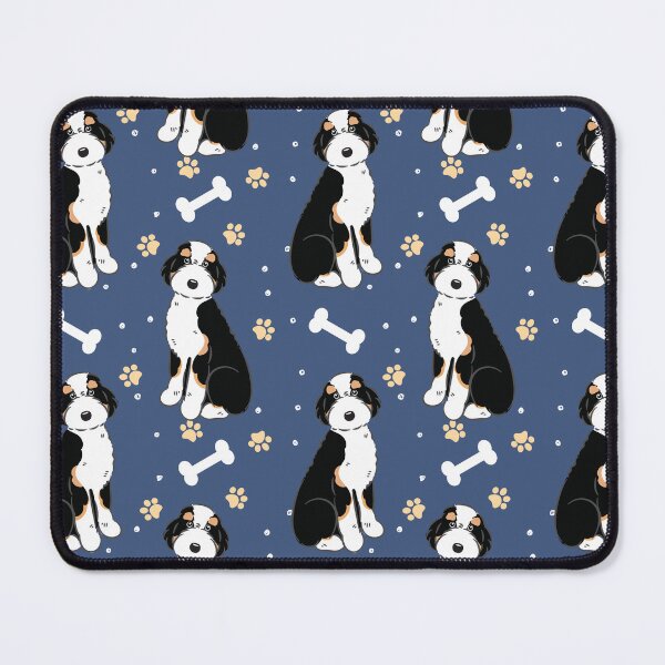 Item preview, Black Tri Color Aussiedoodle Aussie Doodle Dog designed and sold by Lulupainting.