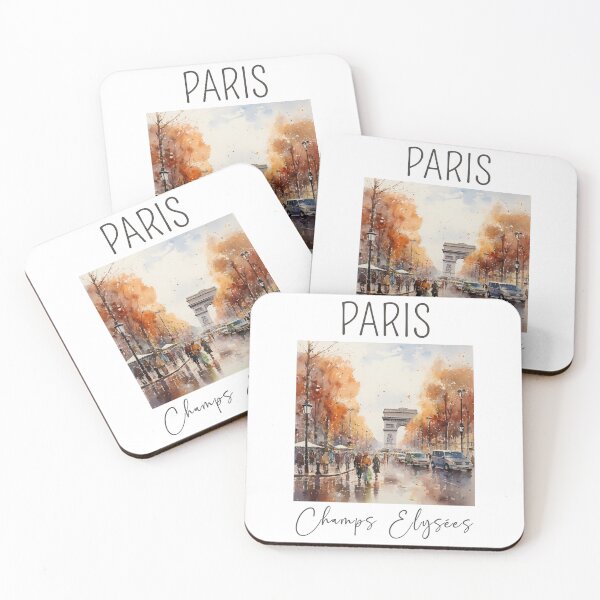 Item preview, A Watercolor Design of the Champs Elysées - Paris - France designed and sold by Sketch-Shack.