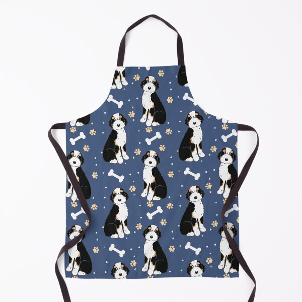 Item preview, Black Tri Color Aussiedoodle Aussie Doodle Dog designed and sold by Lulupainting.