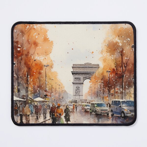 Item preview, A Watercolor Design of the Champs Elysées - Paris - France designed and sold by Sketch-Shack.