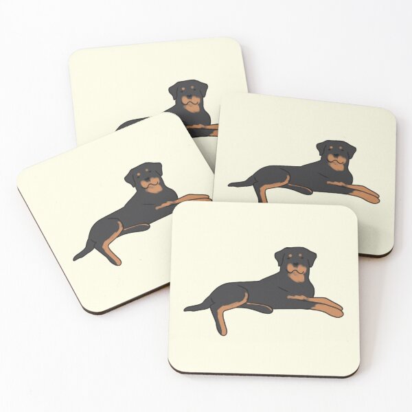 Item preview, Cute rottweiler dog drawing  designed and sold by Mayarart.