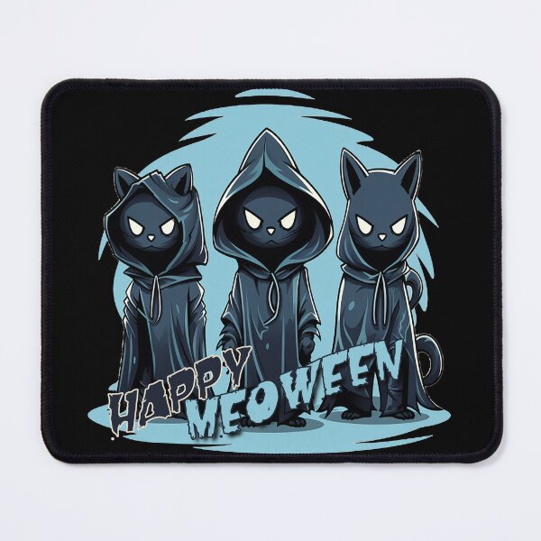 Item preview, Happy Catoween - Cat ghost wearing black cape - Black cat cape - Cat cape - Cat black cape designed and sold by JansenGS.