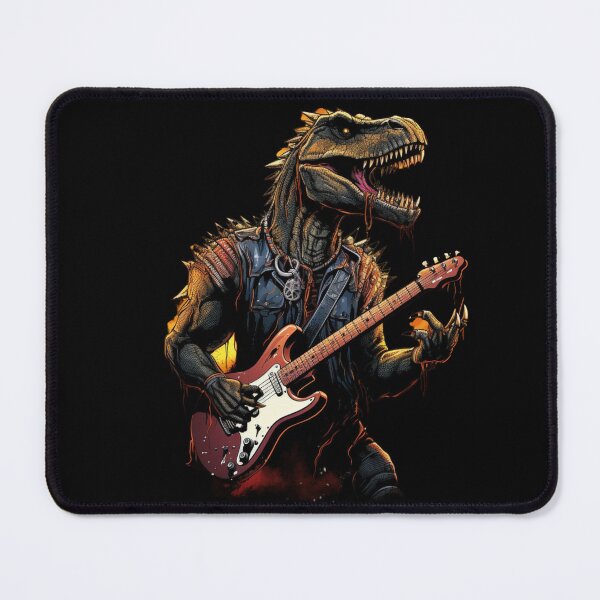 Item preview, Dinosaur Playing Guitar Dino  designed and sold by ArtFromBeyond.