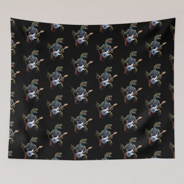 Item preview, Dinosaur Playing Guitar Dino  designed and sold by ArtFromBeyond.