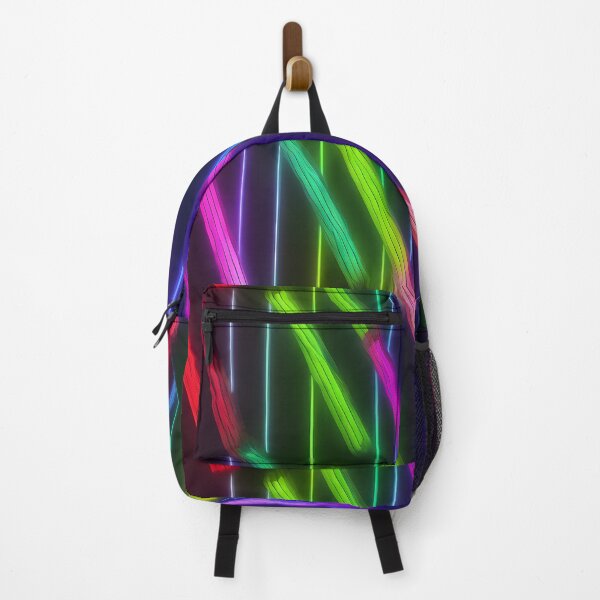 Item preview, Diagonal neon lights - diagonal stripes neon colors designed and sold by patterncrow.