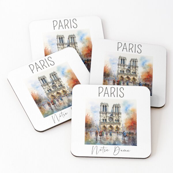 Item preview, A Watercolor Design of the Notre Dame Cathedral - Paris - France designed and sold by Sketch-Shack.