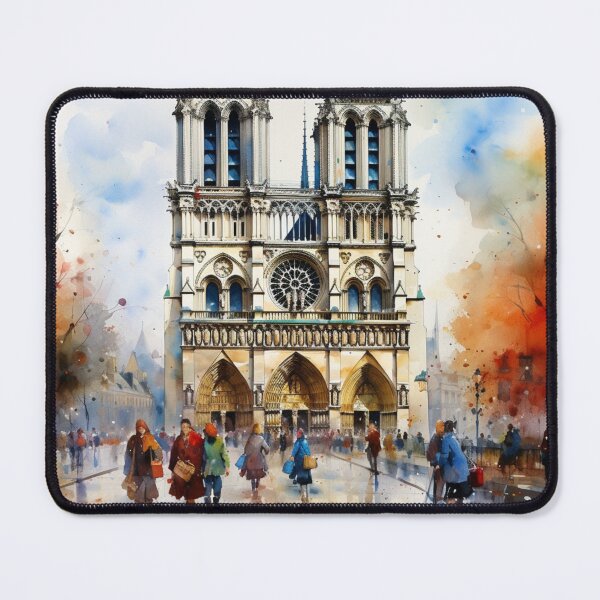 Item preview, A Watercolor Design of the Notre Dame Cathedral - Paris - France designed and sold by Sketch-Shack.