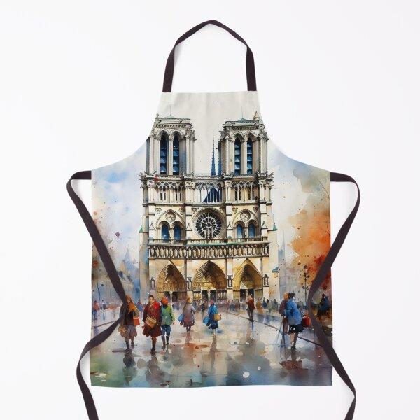 Item preview, A Watercolor Design of the Notre Dame Cathedral - Paris - France designed and sold by Sketch-Shack.