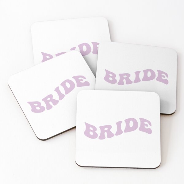 Item preview, Bride Art in Lavender Groovy Font designed and sold by My Sweet Engagement.