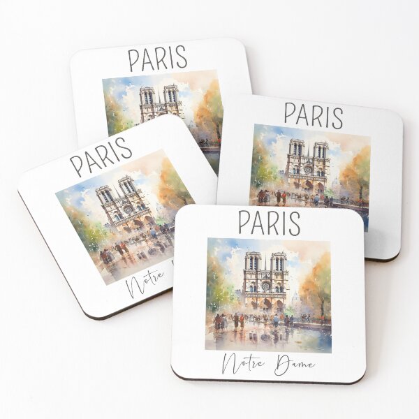 Item preview, A Watercolor Design of the Notre Dame Cathedral - Paris - France designed and sold by Sketch-Shack.
