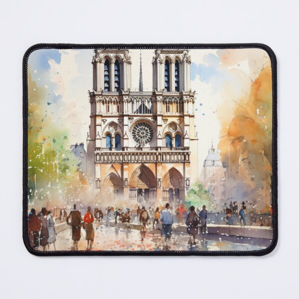 Item preview, A Watercolor Design of the Notre Dame Cathedral - Paris - France designed and sold by Sketch-Shack.