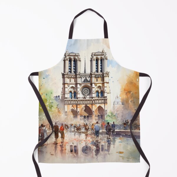 Item preview, A Watercolor Design of the Notre Dame Cathedral - Paris - France designed and sold by Sketch-Shack.