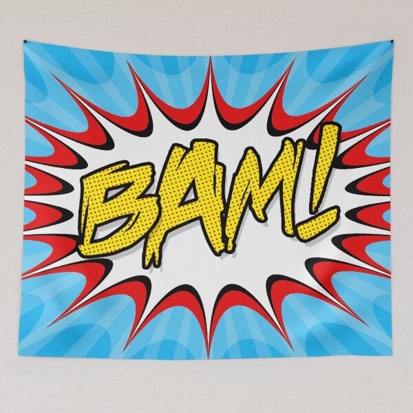 Item preview, "BAM!" Pop Art Poster designed and sold by Martin Geller.