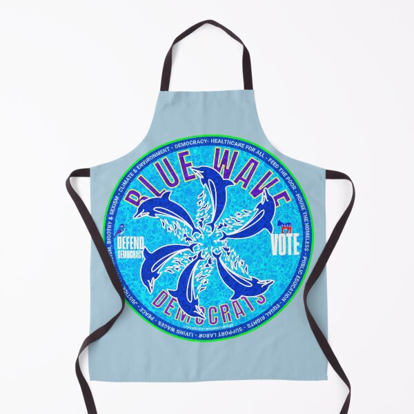 Item preview, PMD01032 Progressive Movement Designs Blue Wave Democrats dolphins design shows you support Democrats Joe Biden human rights democracy progressive goals for Democrats designed and sold by ProgressiveLeft.
