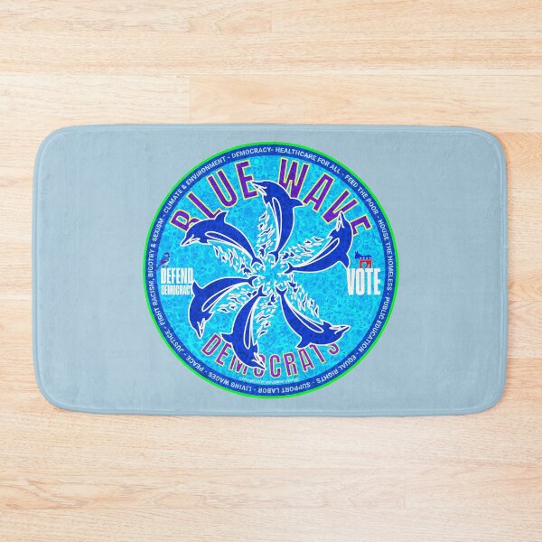 Item preview, PMD01032 Progressive Movement Designs Blue Wave Democrats dolphins design shows you support Democrats Joe Biden human rights democracy progressive goals for Democrats designed and sold by ProgressiveLeft.