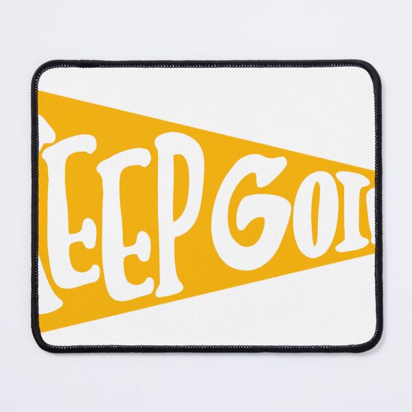 Item preview, KEEP GOING Yellow Pennant Flag designed and sold by Giulia  Palazzo.