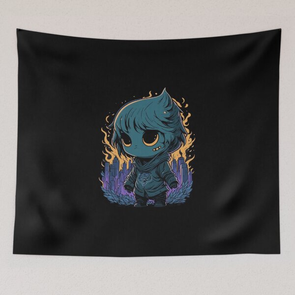 Item preview, Ghost Chibi in Tokyo Night designed and sold by keelykuritz.