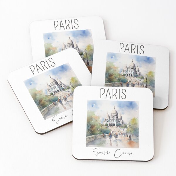 Item preview, A Watercolor Design of the Sacré Coeur - Paris - France designed and sold by Sketch-Shack.