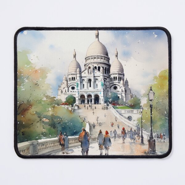 Item preview, A Watercolor Design of the Sacré Coeur - Paris - France designed and sold by Sketch-Shack.