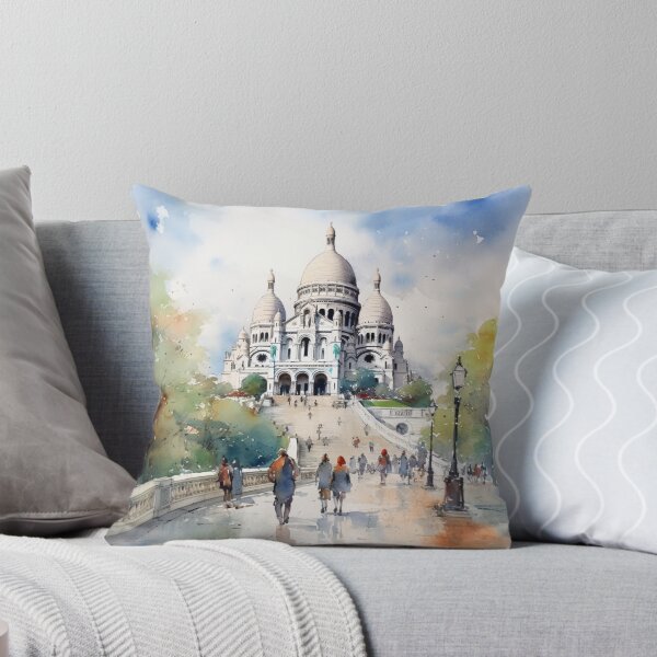 Item preview, A Watercolor Design of the Sacré Coeur - Paris - France designed and sold by Sketch-Shack.