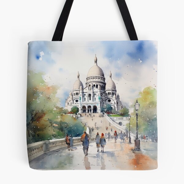 Item preview, A Watercolor Design of the Sacré Coeur - Paris - France designed and sold by Sketch-Shack.