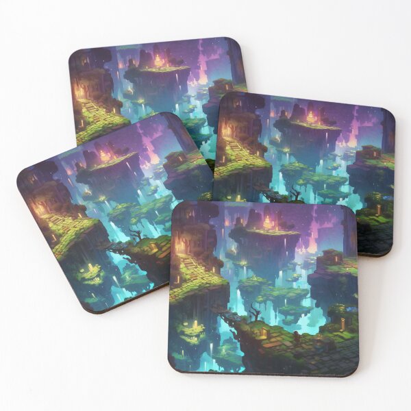 Item preview, Enchanted Labyrinth: A Dreamy 3D Isometric Floating Island Maze designed and sold by oanaunciuleanu.