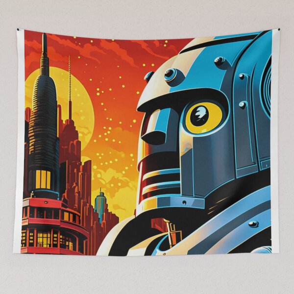 Item preview, Giant Robot - Pop Art  designed and sold by RobotAIArt.