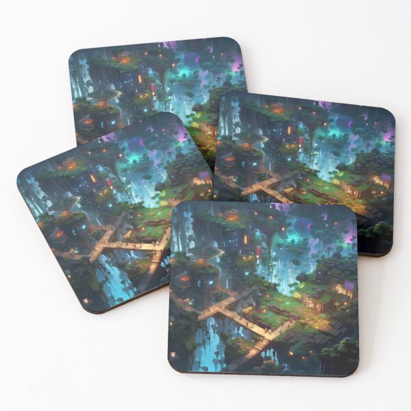 Item preview, Enchanted Labyrinth: A Dreamy 3D Isometric Floating Island Maze designed and sold by oanaunciuleanu.