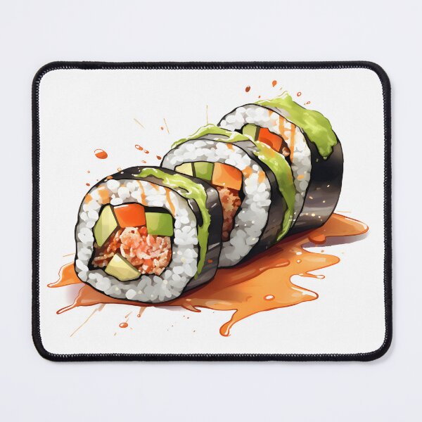 Item preview, Cartoon style sushi maki designed and sold by naatala.