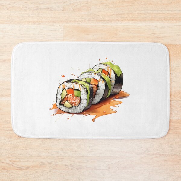 Item preview, Cartoon style sushi maki designed and sold by naatala.
