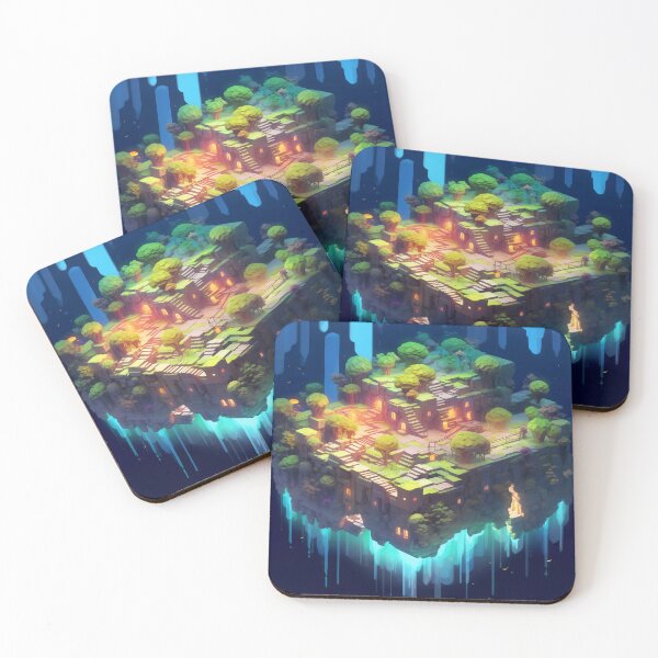 Item preview, Enchanted Labyrinth: A Dreamy 3D Isometric Floating Island Maze designed and sold by oanaunciuleanu.