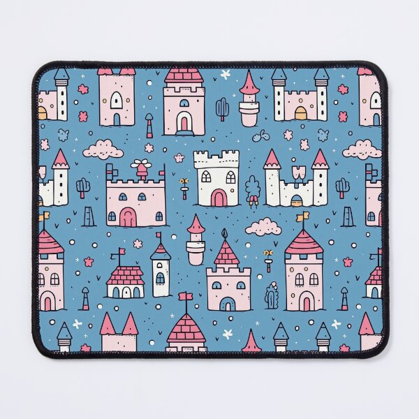 Item preview, cute castle seamless designed and sold by NatthyDesign.