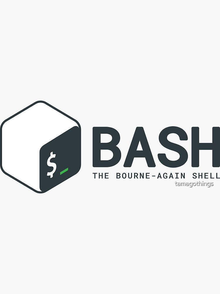 Thumbnail 3 of 3, Sticker, Linux Bash designed and sold by tamagothings.