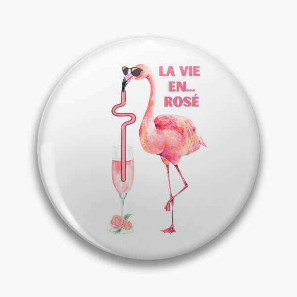 Item preview, La Vie en Rosé - Flamingo Cheers designed and sold by Zenzly.