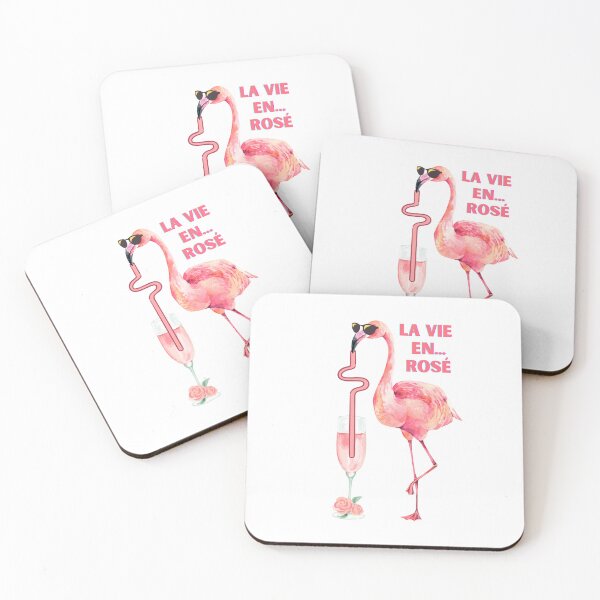 Item preview, La Vie en Rosé - Flamingo Cheers designed and sold by Zenzly.