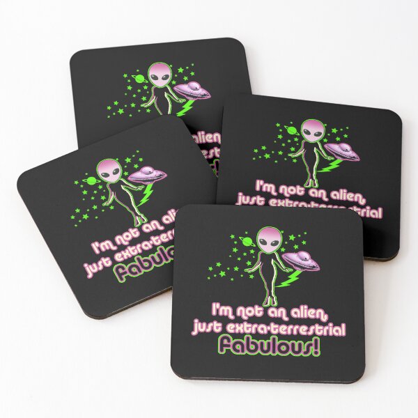 Item preview, Alien/UFO design - I'm not an alien, just extraterrestrial fabulous!  designed and sold by obedtheartist.